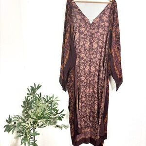 SUNDANCE Floral Long Boho Kimono  Duster Size M/L